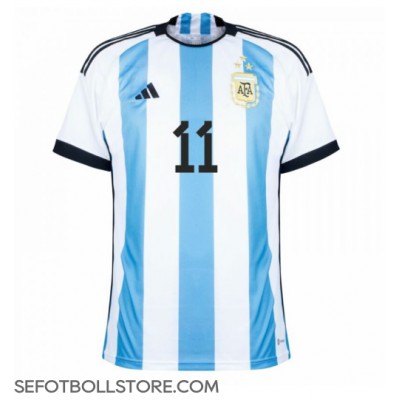 Argentina Angel Di Maria #11 Replika Hemmatröja VM 2022 Kortärmad